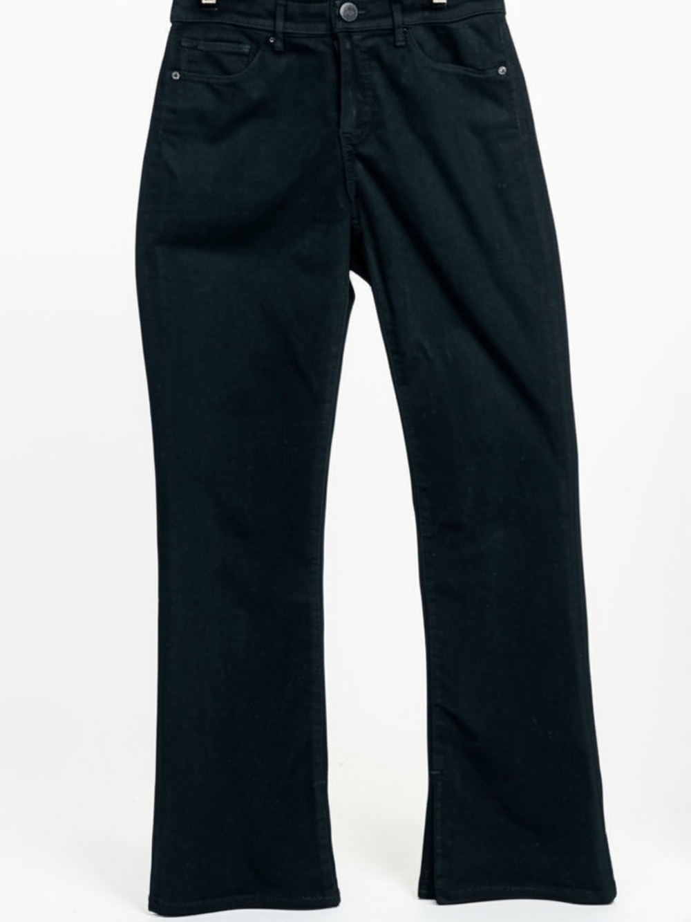 Express Black Mid-Rise Straight/Boot Cut Pants